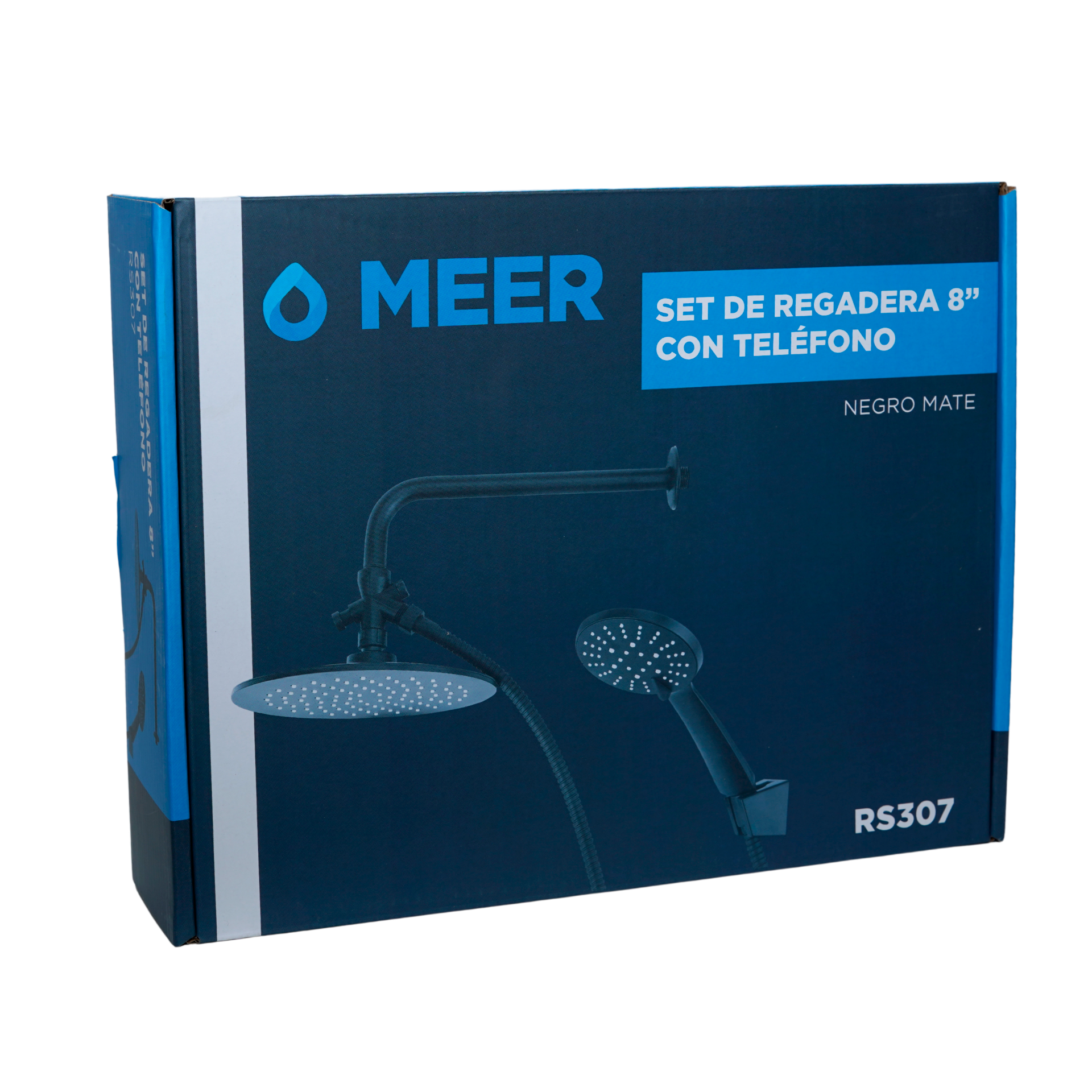 Set de Regadera Redonda con Teléfono 8”