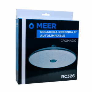 Regadera Redonda Autolimpiable 8” Cromada